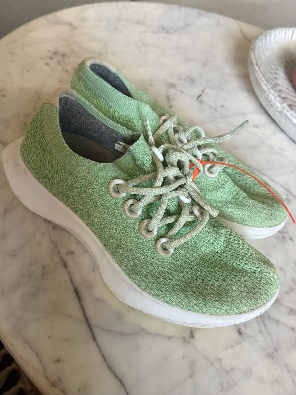 AllBirds tD Light Mint Green Knit Slip-On Women's Sneakers W7